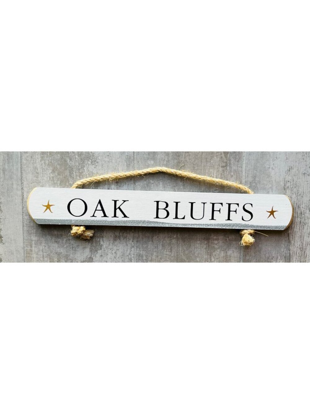 Oak Bluffs Martha’s Vineyard Cape Cod Farmhouse Wood Coastal Hanging Sign Beach